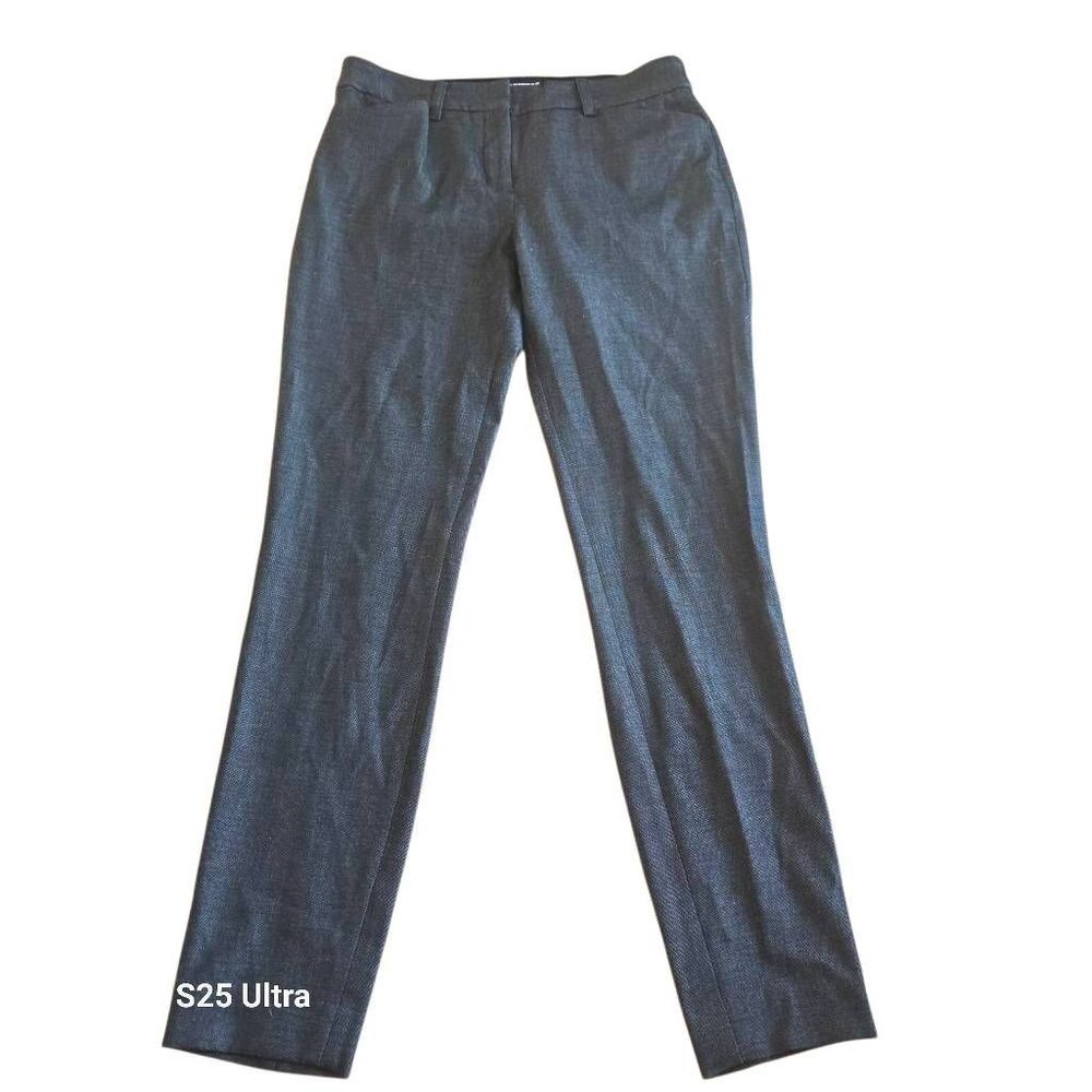 Express womens size 6R Heathered black editors skinny mid rise stretch pansts